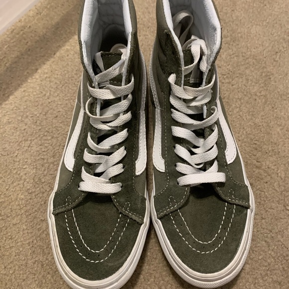 Vans Shoes - Vans olive green high tops